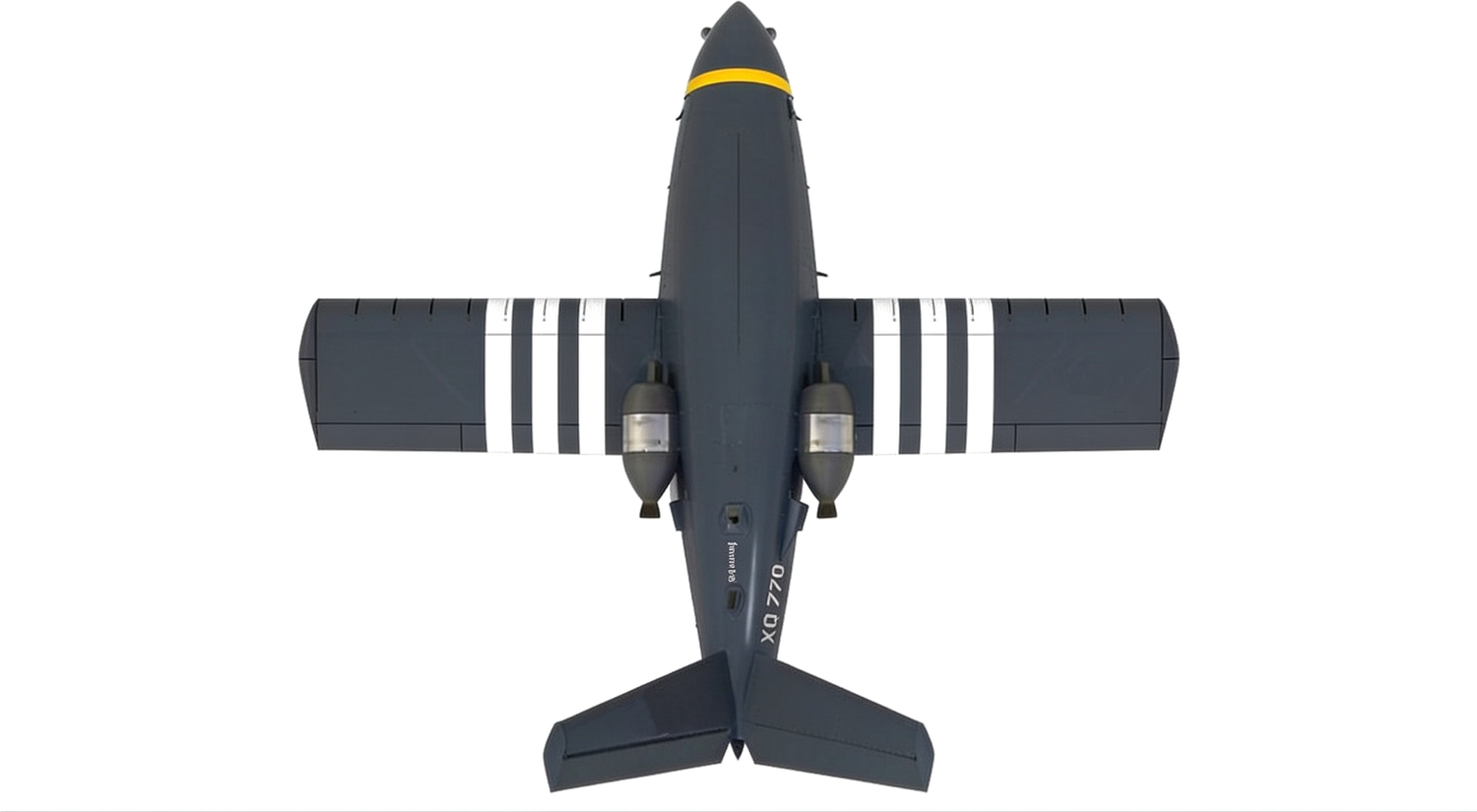 XQ 770 Freedom Fighter unmanned combat aircraft, top view